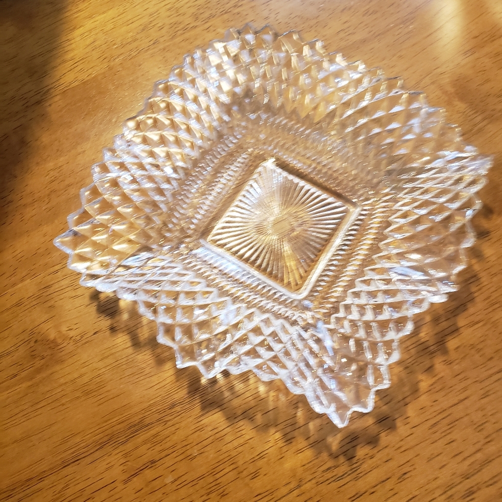 Vintage crystal candy dish